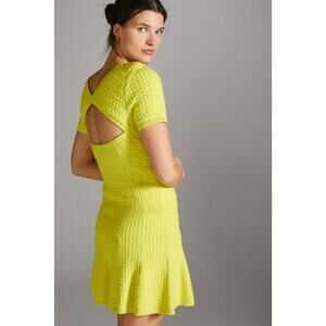 NEW Anthropologie Maeve Colorblocked Knit Skirt Set - Medium